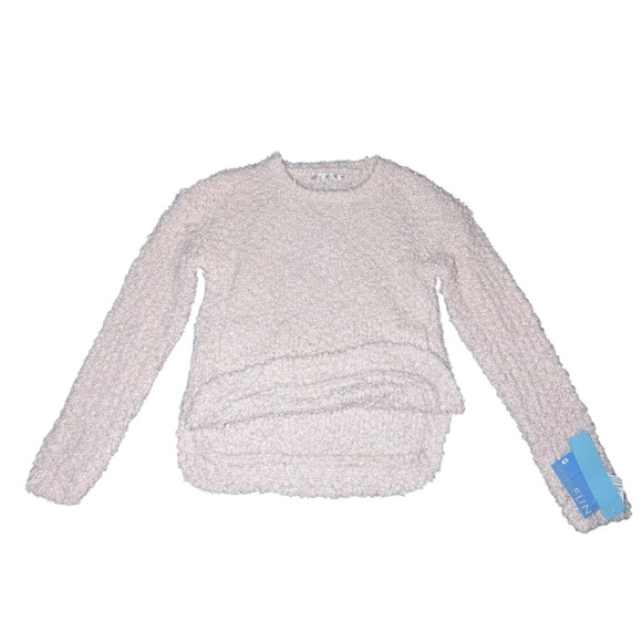 NWT Lulu B Women's XS Pink Fuzzy Soft Knit Sweater with Pockets - Picture 5 of 8